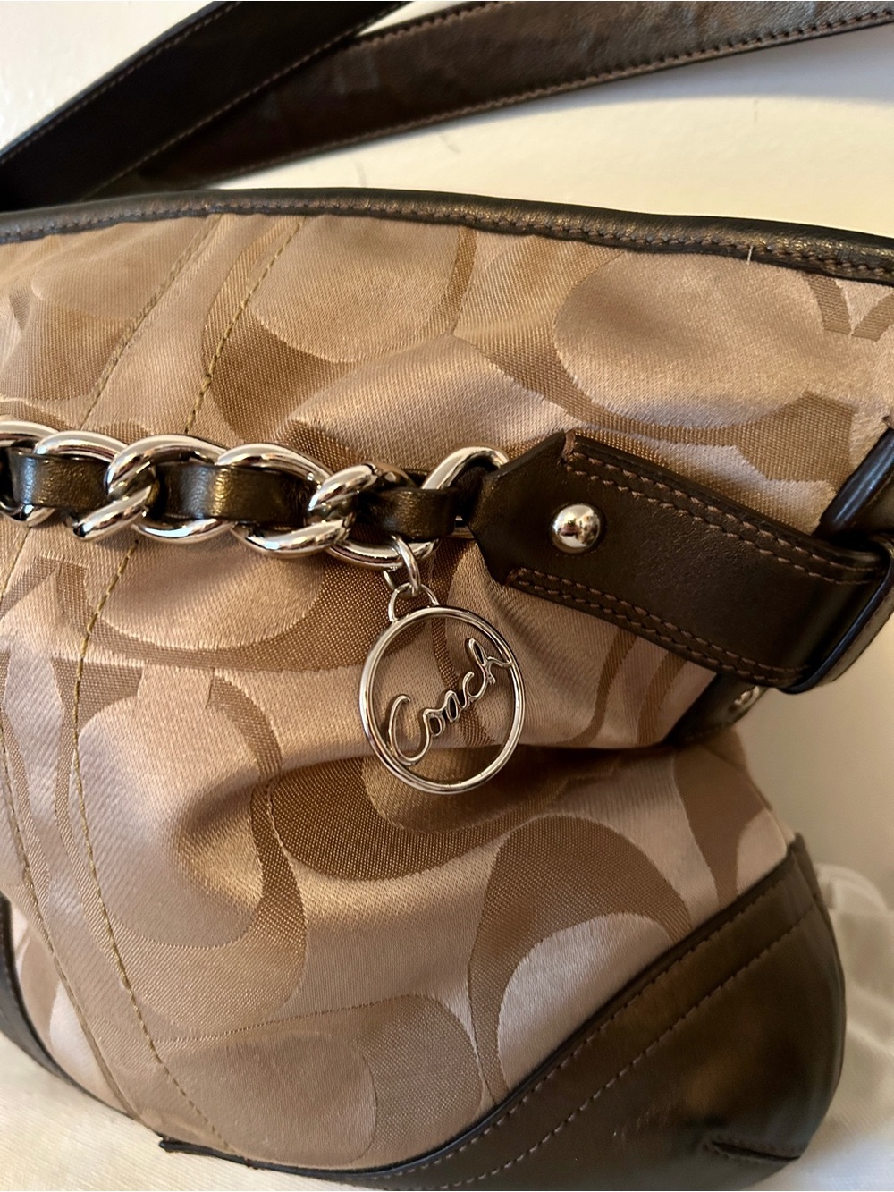 Coach Signature Chain Duffel - Picture 3 of 9